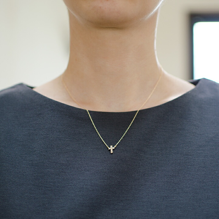 umu -アム- FINE JEWELRY STUIDIOダイヤモンド クロスモチーフ ネックレス 「belta」pn0540_i2.jpg