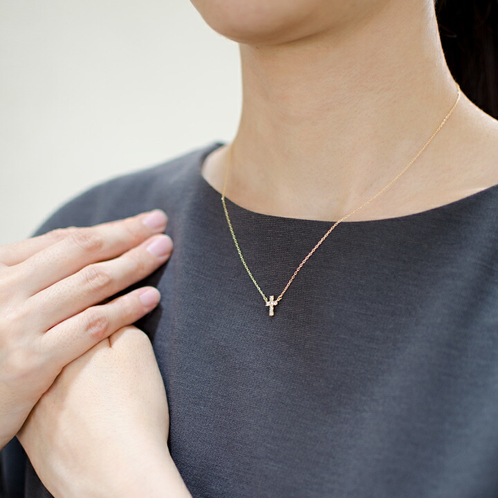umu -アム- FINE JEWELRY STUIDIOダイヤモンド クロスモチーフ ネックレス 「belta」pn0540_i3.jpg