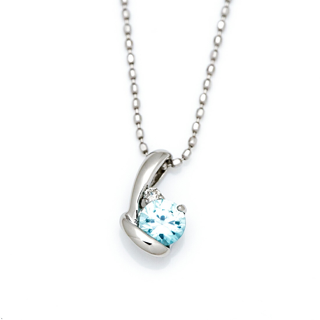 umu -アム- FINE JEWELRY STUIDIOブルージルコン ダイヤモンド ペンダントトップ 「chiarita」pn0547_m.jpg