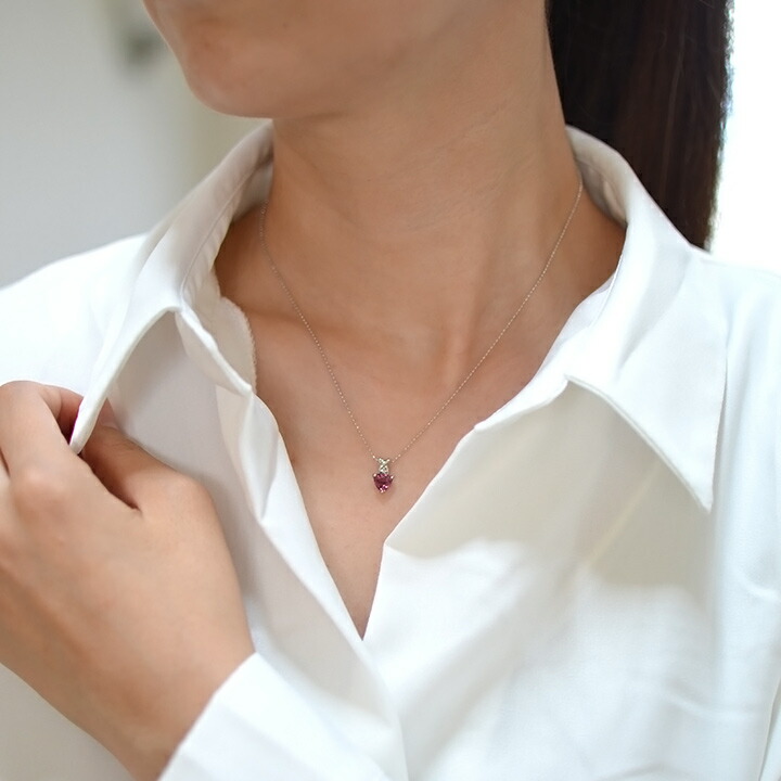 umu -アム- FINE JEWELRY STUIDIOロードライトガーネット ダイヤ ペンダントトップ 「borda」pn0548_i3.jpg