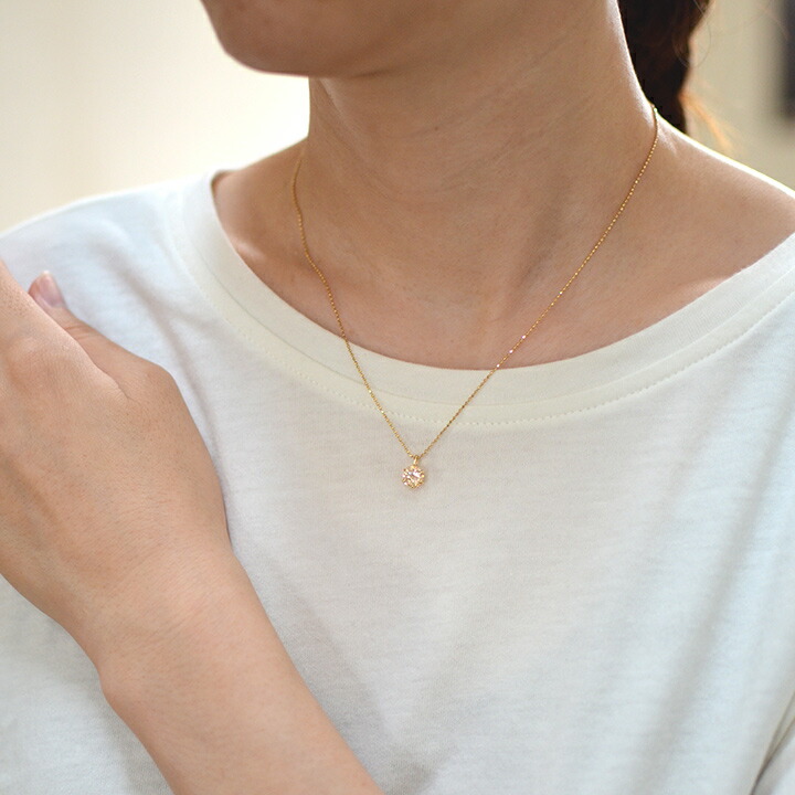 umu -アム- FINE JEWELRY STUIDIOシャンパンカラーキュービックジルコニア ペンダントトップ 「sempre」pn0552_i3.jpg