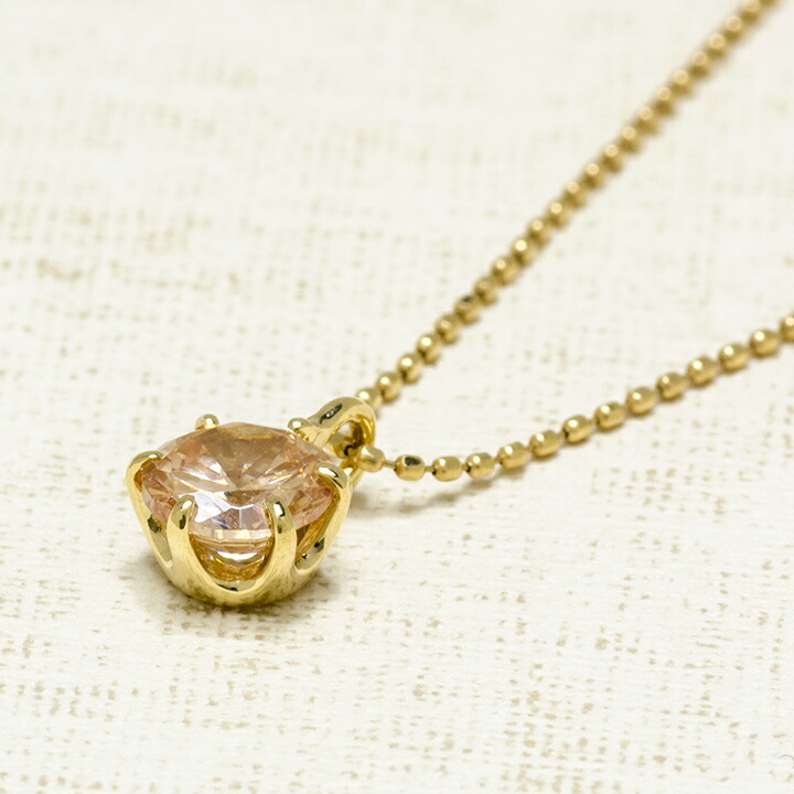 umu -アム- FINE JEWELRY STUIDIOシャンパンカラーキュービックジルコニア ペンダントトップ 「sempre」pn0552_kanban2.jpg