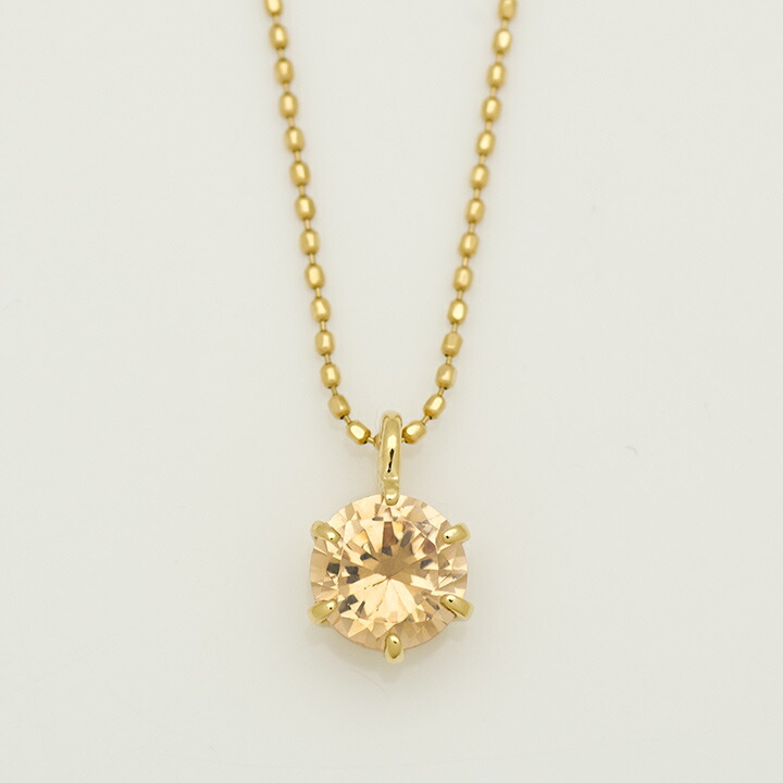 umu -アム- FINE JEWELRY STUIDIOシャンパンカラーキュービックジルコニア ペンダントトップ 「sempre」pn0552_m.jpg
