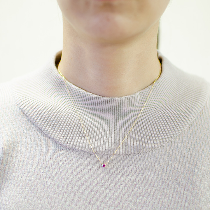 umu -アム- FINE JEWELRY STUIDIOK18 ルビー ネックレス 「luna」pn0559_i2.jpg