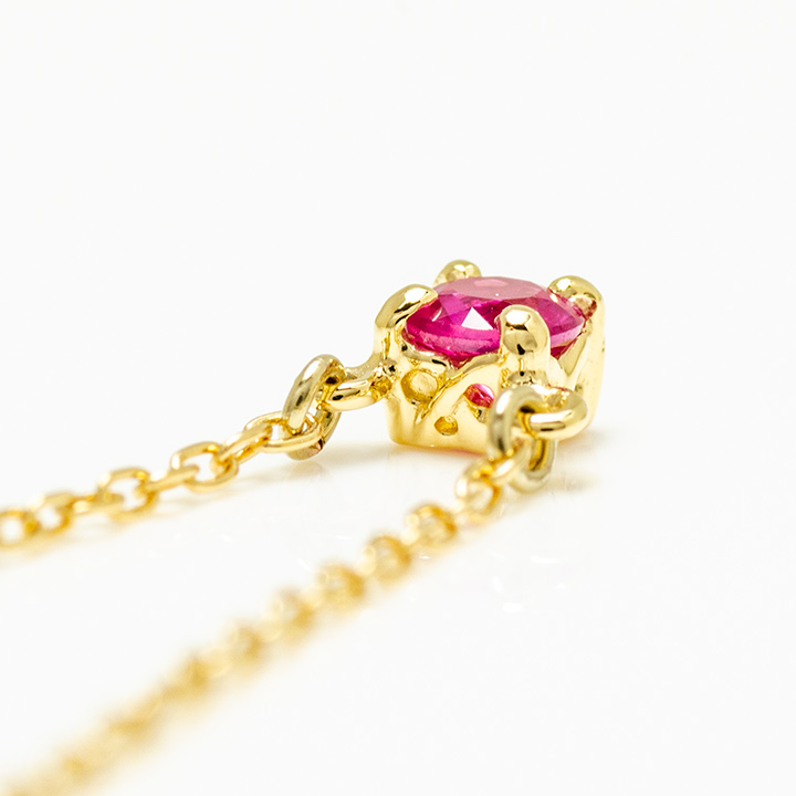 umu -アム- FINE JEWELRY STUIDIOK18 ルビー ネックレス 「luna」pn0559_s.jpg