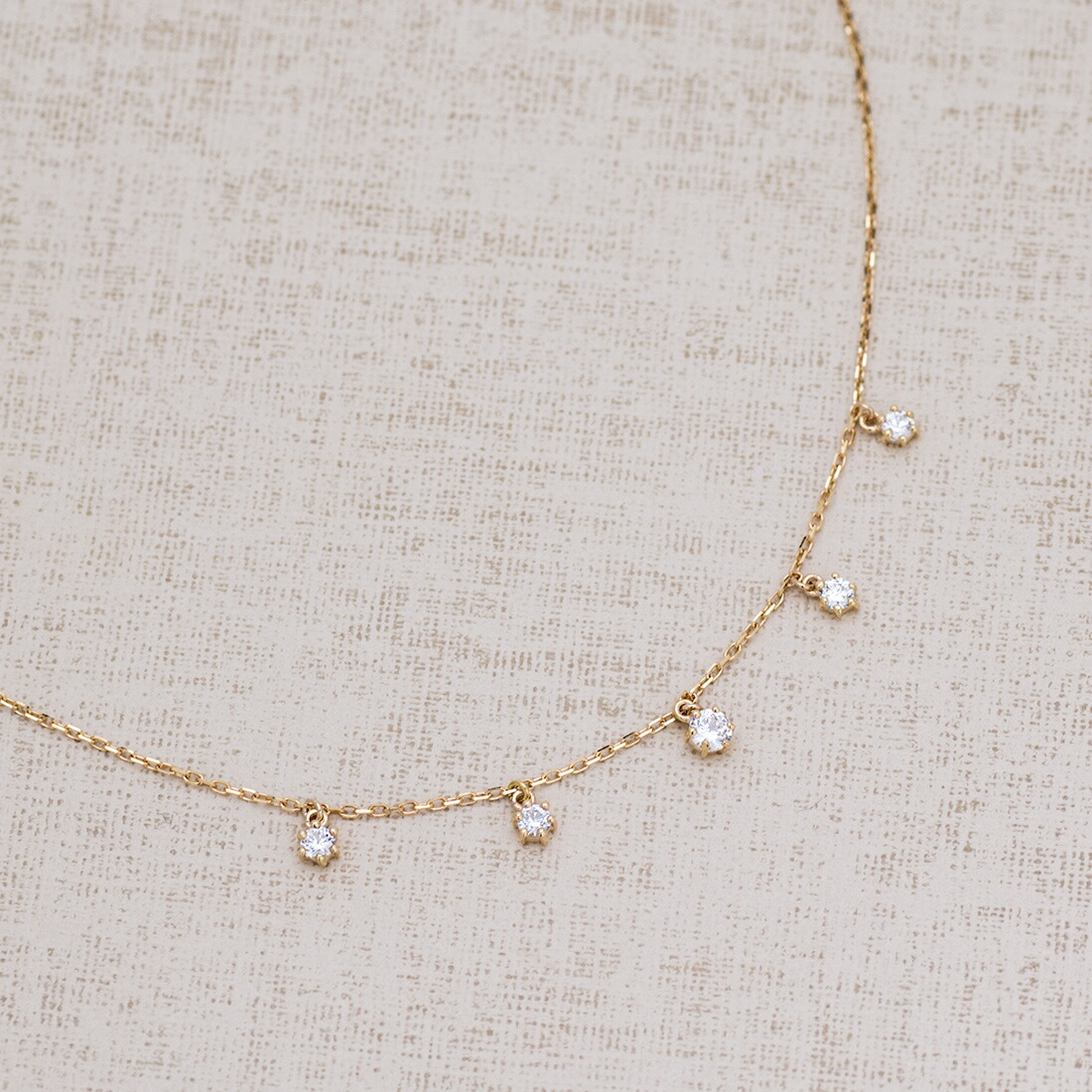 umu -アム- FINE JEWELRY STUIDIOキュービックジルコニア ネックレス 「elegante」pn0573_kanban2.jpg