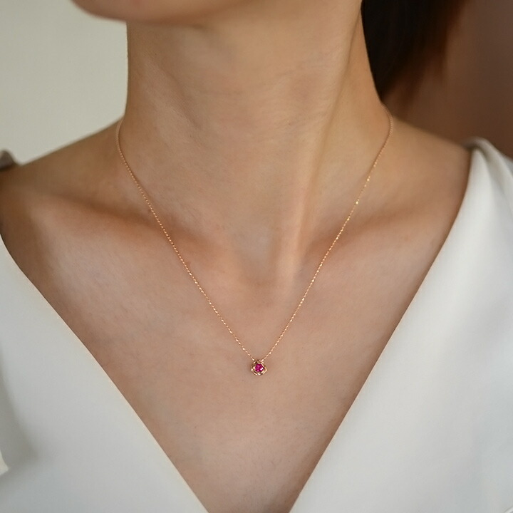 umu -アム- FINE JEWELRY STUIDIOルビー ローズ ペンダントトップ 「romancita」pn0577_i2.jpg