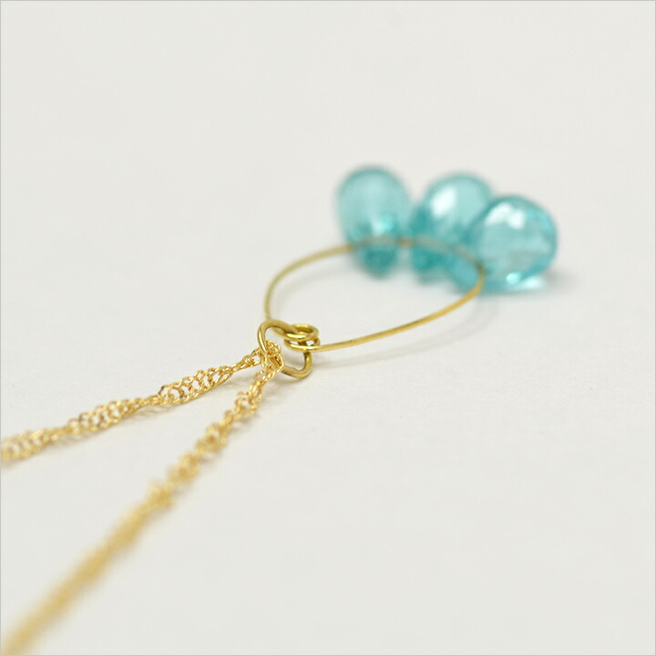 umu -アム- FINE JEWELRY STUIDIOアパタイト ブリオレットカット ネックレス 「aura」pn0581_s.jpg