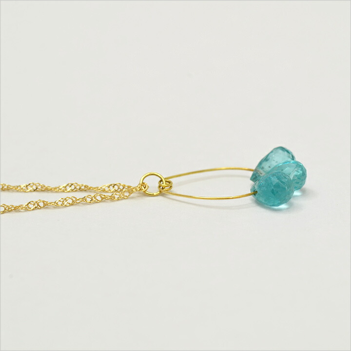 umu -アム- FINE JEWELRY STUIDIOアパタイト ブリオレットカット ネックレス 「aura」pn0581_u.jpg