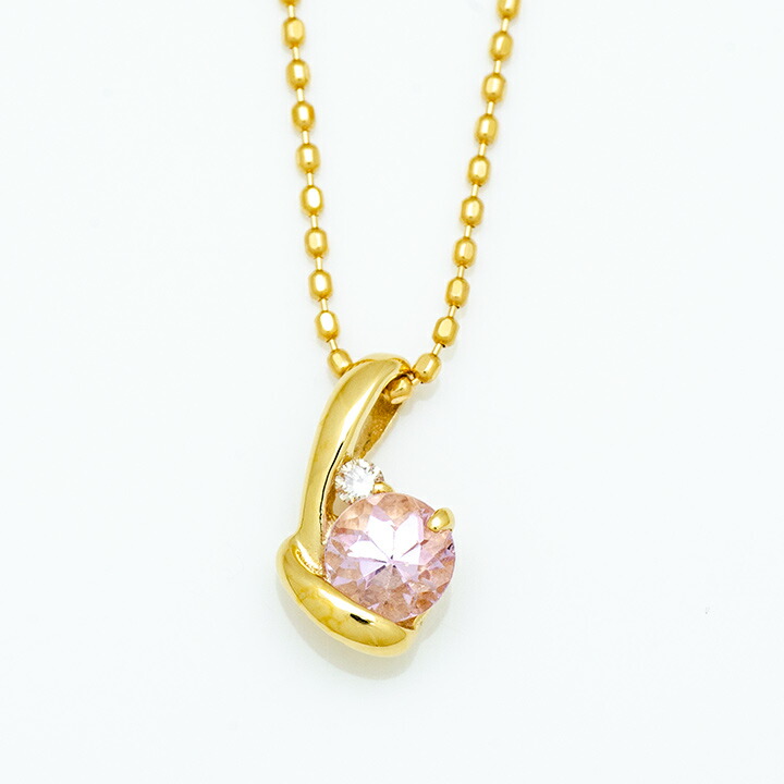 umu -アム- FINE JEWELRY STUIDIOピンクトパーズ ダイヤモンド ペンダントトップ 「chiarita」pn0585_m.jpg