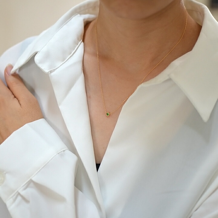 umu -アム- FINE JEWELRY STUIDIOグリーンガーネット ネックレス 「raffinato」imgrc0078393996.jpg