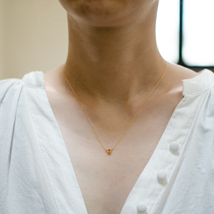 umu -アム- FINE JEWELRY STUIDIOマンダリンガーネット ネックレス 「raffinato」pn0589_i2.jpg