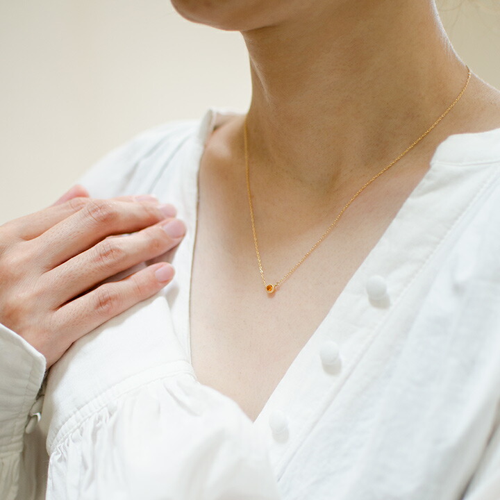 umu -アム- FINE JEWELRY STUIDIOマンダリンガーネット ネックレス 「raffinato」pn0589_i3.jpg