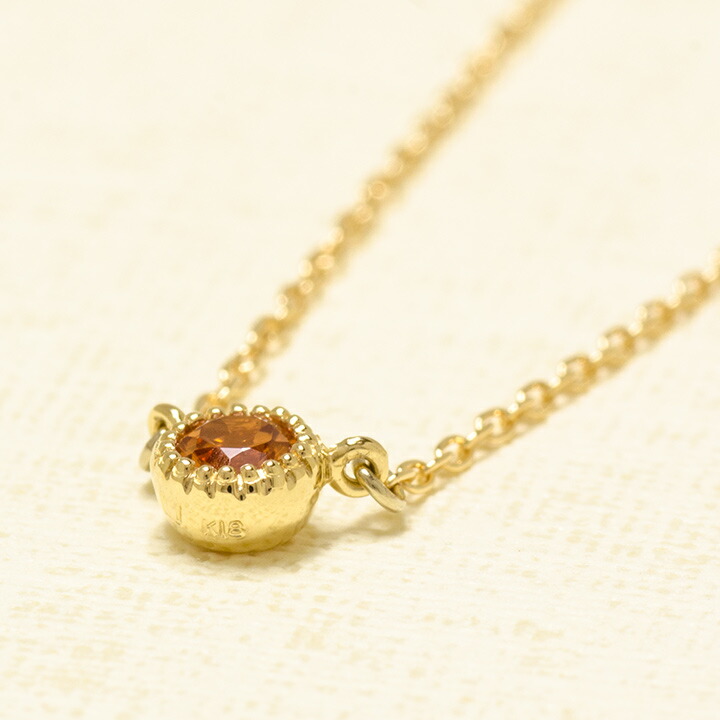 umu -アム- FINE JEWELRY STUIDIOマンダリンガーネット ネックレス 「raffinato」pn0589_kanban2.jpg