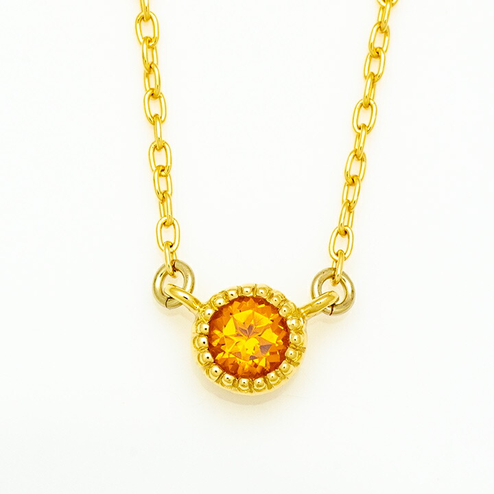 umu -アム- FINE JEWELRY STUIDIOマンダリンガーネット ネックレス 「raffinato」pn0589_m.jpg