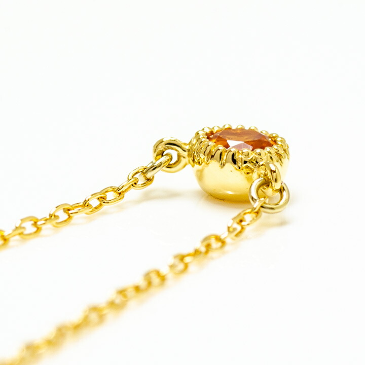 umu -アム- FINE JEWELRY STUIDIOマンダリンガーネット ネックレス 「raffinato」pn0589_s.jpg