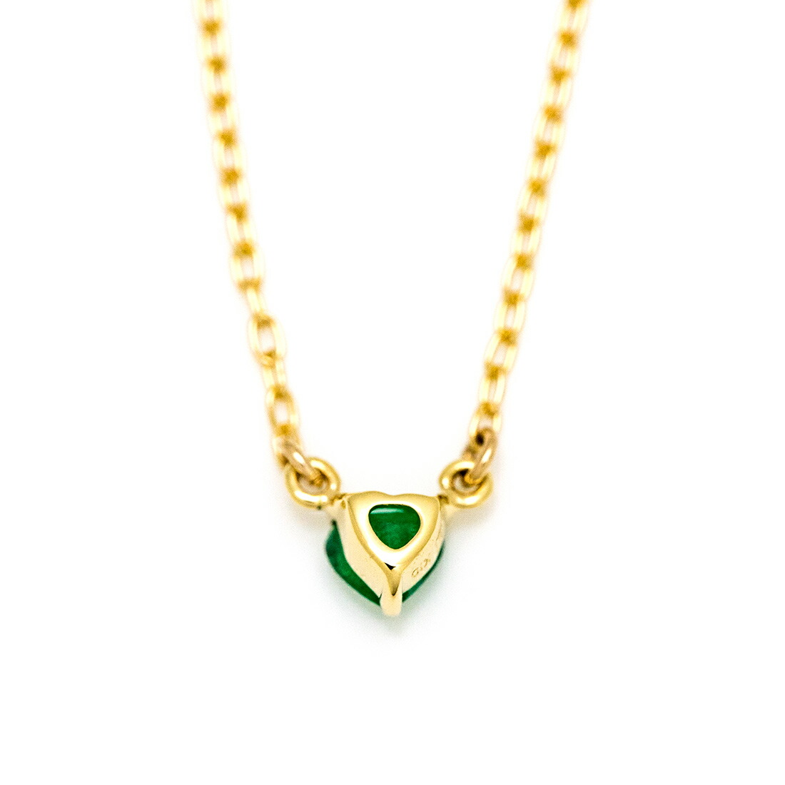 umu -アム- FINE JEWELRY STUIDIOエメラルド ハート ネックレス 「regaletto」pn0592_u.jpg
