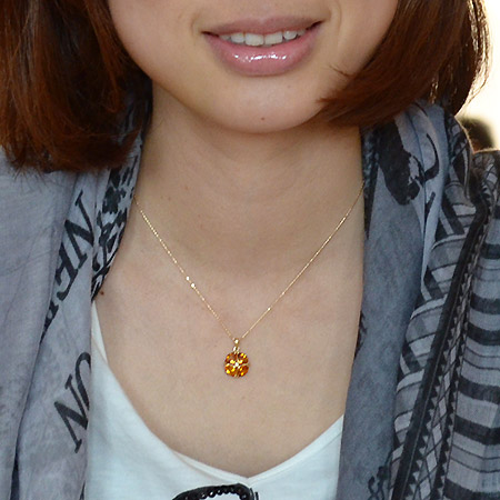 umu -アム- FINE JEWELRY STUIDIOK18 シトリン ダイヤモンド ペンダントトップpn0605_i2.jpg