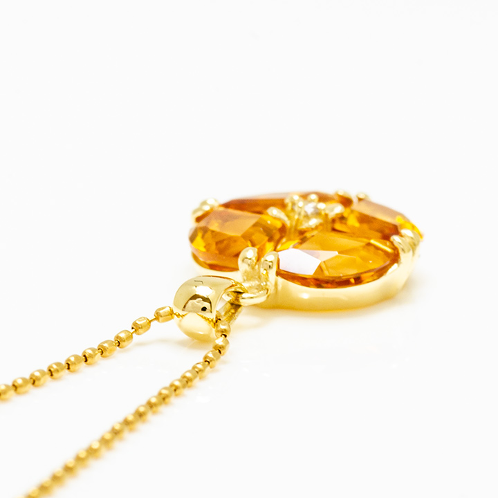 umu -アム- FINE JEWELRY STUIDIOK18 シトリン ダイヤモンド ペンダントトップpn0605_s.jpg