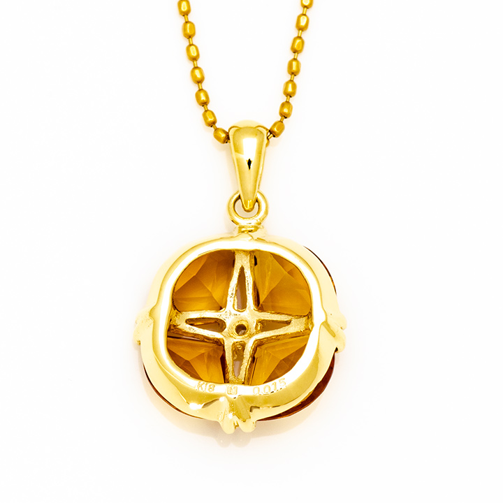 umu -アム- FINE JEWELRY STUIDIOK18 シトリン ダイヤモンド ペンダントトップpn0605_u.jpg