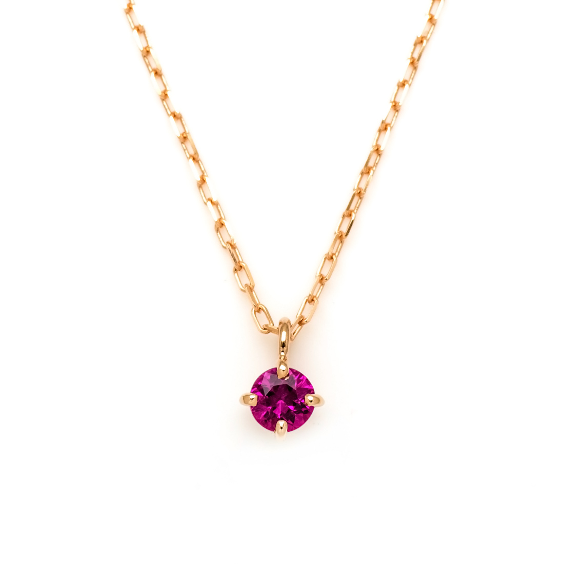 umu -アム- FINE JEWELRY STUIDIOK18 薔薇モチーフ ネックレス 「rosa」pn0607_ruby.jpg