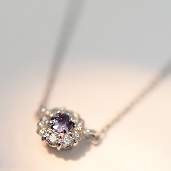 umu -アム- FINE JEWELRY STUIDIOアレキサンドライト ダイヤモンド ネックレス 「notte」pn0611_kanban2.jpg