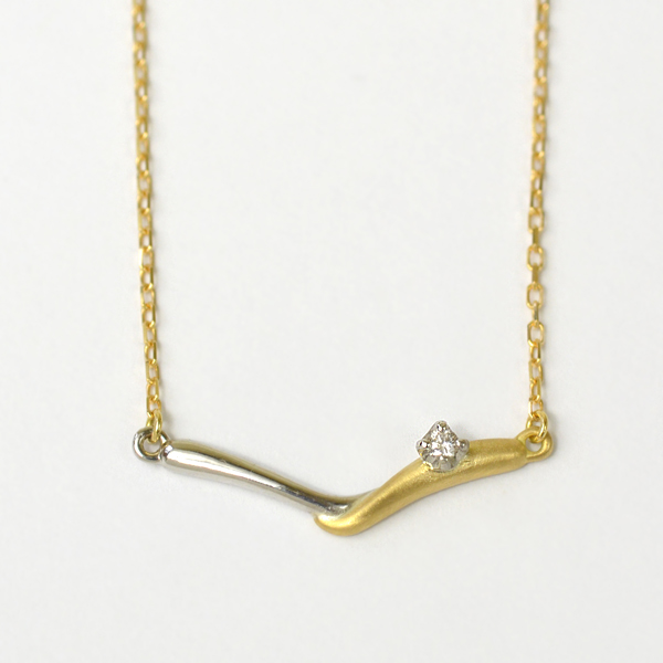 umu -アム- FINE JEWELRY STUIDIOK18/PT900 ダイヤモンド ネックレス 「mebae」pn0614_m.jpg