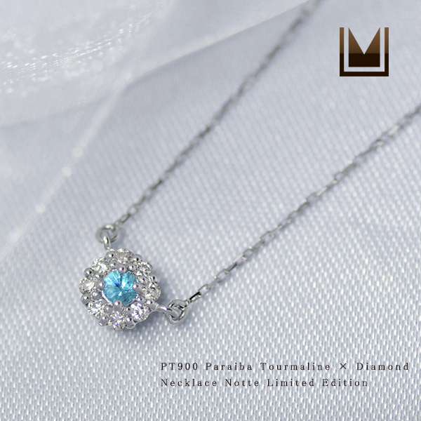 umu -アム- FINE JEWELRY STUIDIOPT900 パライバトルマリン ダイヤモンド ネックレス「notte」pn0618_1.jpg