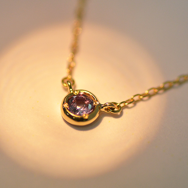 umu -アム- FINE JEWELRY STUIDIOK18 アレキサンドライト ネックレス 「rullare」pn0619_5.jpg