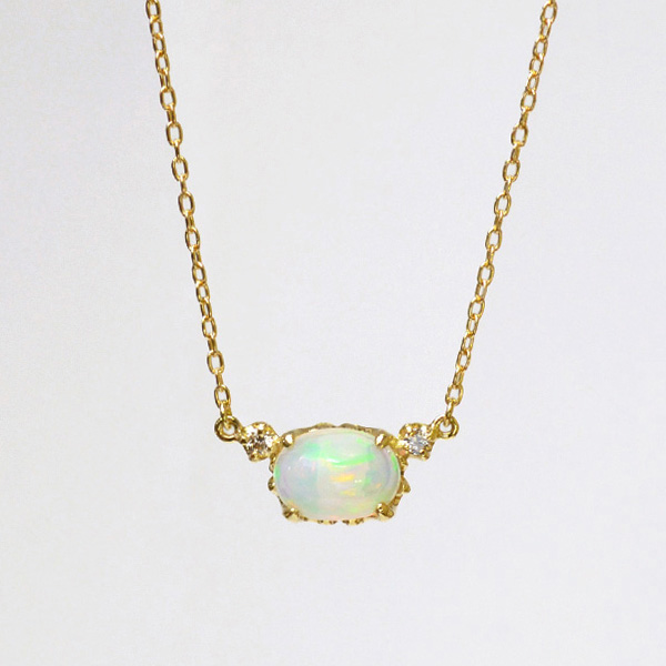 umu -アム- FINE JEWELRY STUIDIOK18 オパール ダイヤモンド ネックレス 「giocare」pn0620_2.jpg