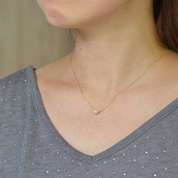 umu -アム- FINE JEWELRY STUIDIOK18 オパール ダイヤモンド ネックレス 「giocare」pn0620_6.jpg