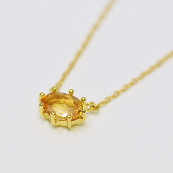 umu -アム- FINE JEWELRY STUIDIOK18 インペリアルトパーズ ネックレス 「santo」pn0621_5.jpg