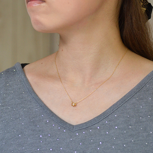 umu -アム- FINE JEWELRY STUIDIOK18 インペリアルトパーズ ネックレス 「santo」pn0621_6.jpg