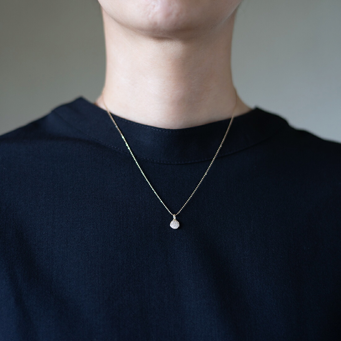 umu -アム- FINE JEWELRY STUIDIOダイヤモンド パヴェ ペンダントトップpn0627_i2.jpg