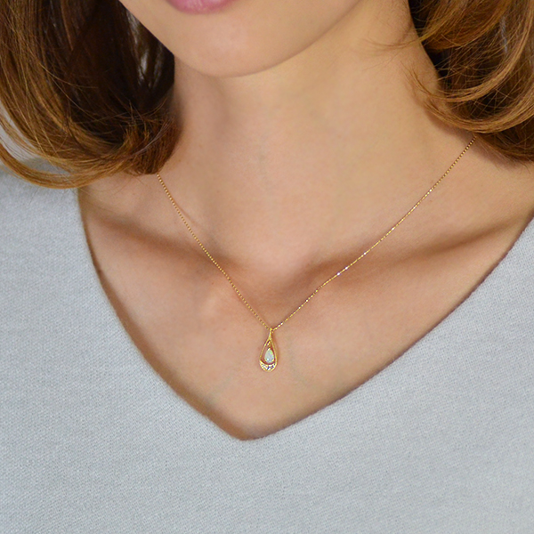 umu -アム- FINE JEWELRY STUIDIOK18 オパール ダイヤモンド  ペンダントトップ 「versare」pn0629_i2.jpg