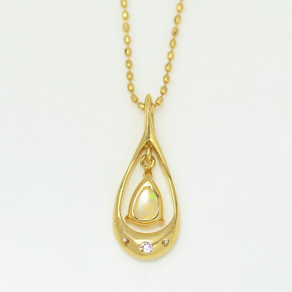 umu -アム- FINE JEWELRY STUIDIOK18 オパール ダイヤモンド  ペンダントトップ 「versare」pn0629_u.jpg