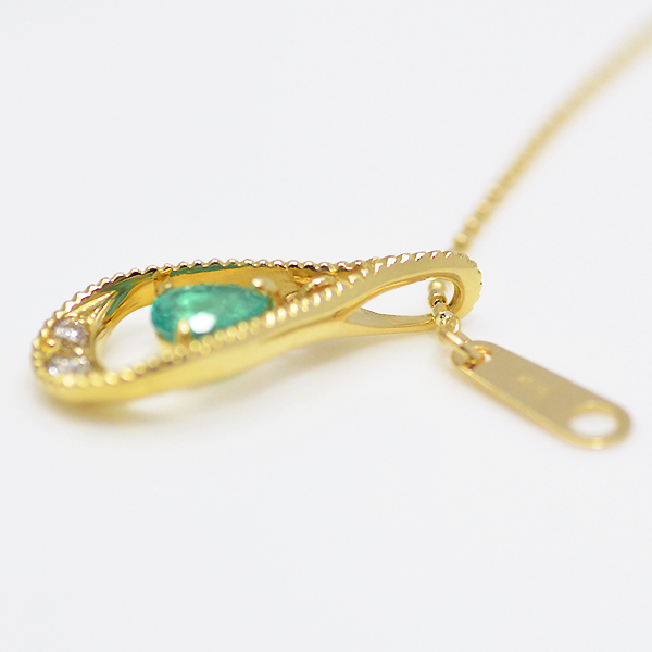 umu -アム- FINE JEWELRY STUIDIOK18 エメラルド ダイヤモンド ペンダントトップ 「versare」pn0632_s.jpg