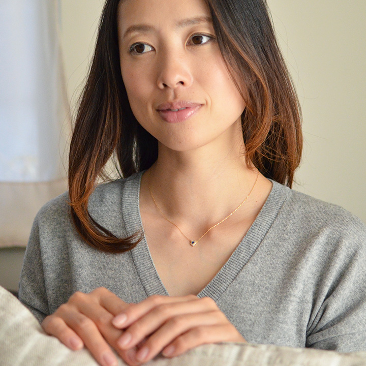 umu -アム- FINE JEWELRY STUIDIOK18 ブルーサファイア ダイヤモンド ハートモチーフ ネックレス 「Pure」pn0643_8.jpg