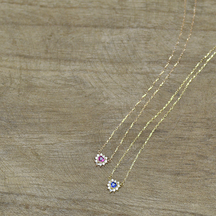 umu -アム- FINE JEWELRY STUIDIOK18 ルビー ダイヤモンド ハートモチーフ ネックレス 「Pure」pn0644_6.jpg