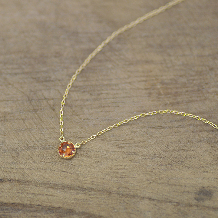 umu -アム- FINE JEWELRY STUIDIOK18 ローズカット サファイア ネックレス 「pastello」pn0645_3.jpg