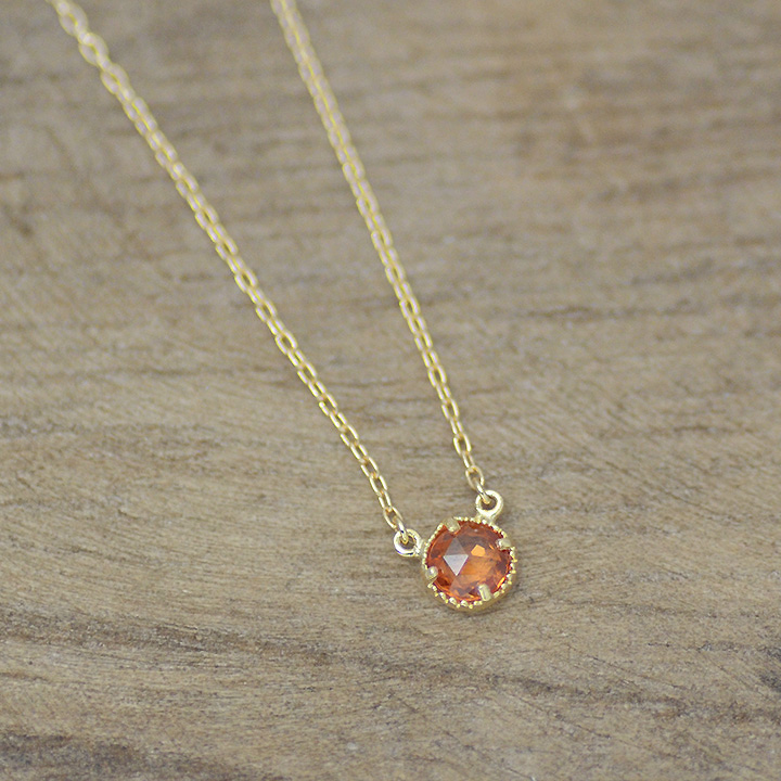 umu -アム- FINE JEWELRY STUIDIOK18 ローズカット サファイア ネックレス 「pastello」pn0645_4.jpg