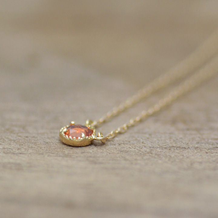 umu -アム- FINE JEWELRY STUIDIOK18 ローズカット サファイア ネックレス 「pastello」pn0645_5.jpg