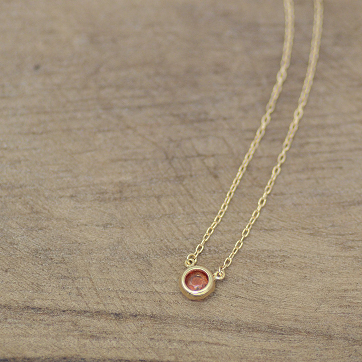 umu -アム- FINE JEWELRY STUIDIOK18 ローズカット サファイア ネックレス 「pastello」pn0645_6.jpg