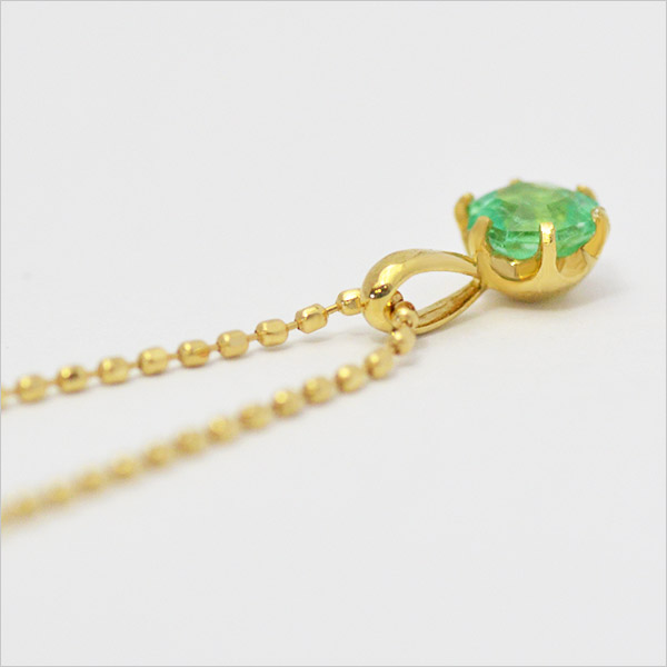 umu -アム- FINE JEWELRY STUIDIOK18 オクタゴン エメラルド ペンダントトップpn0647_s.jpg