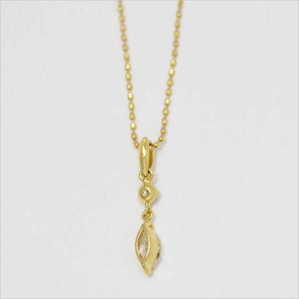 umu -アム- FINE JEWELRY STUIDIOK18 マーキスカット ダイヤモンド ペンダントトップpn0650_u.jpg
