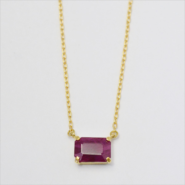 umu -アム- FINE JEWELRY STUIDIOK18 ルビー ネックレス 「formella」pn0651_m.jpg