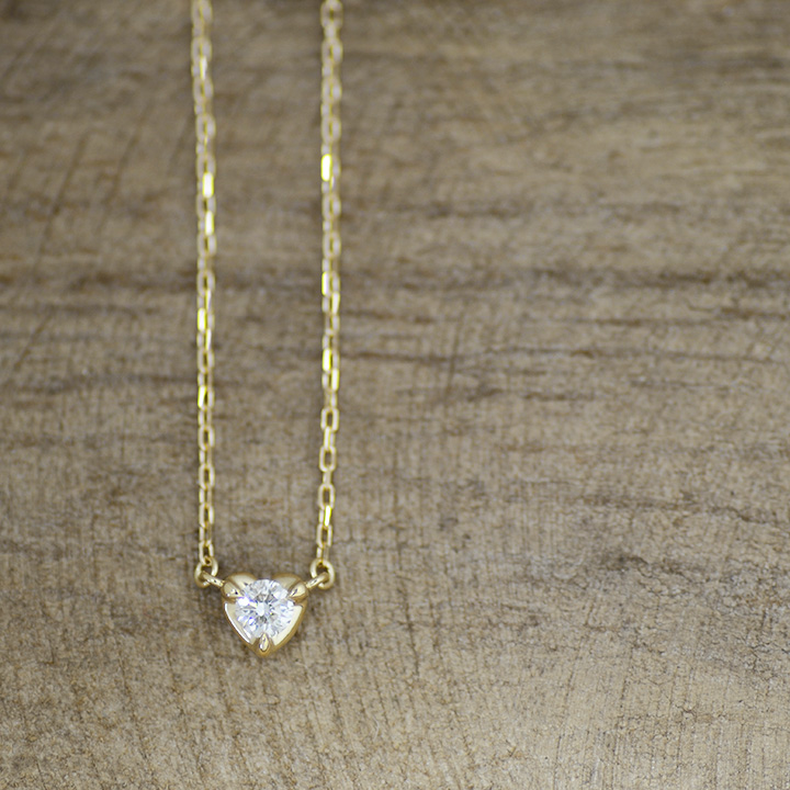 umu -アム- FINE JEWELRY STUIDIOダイヤモンド 0.1ct ネックレス 「PetitH」pn0654_1.jpg