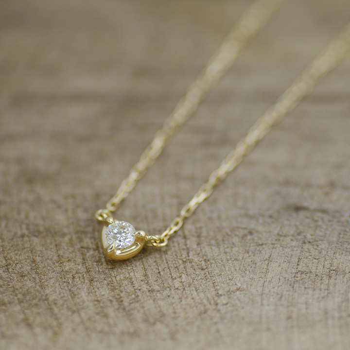 umu -アム- FINE JEWELRY STUIDIOダイヤモンド 0.1ct ネックレス 「PetitH」pn0654_4.jpg