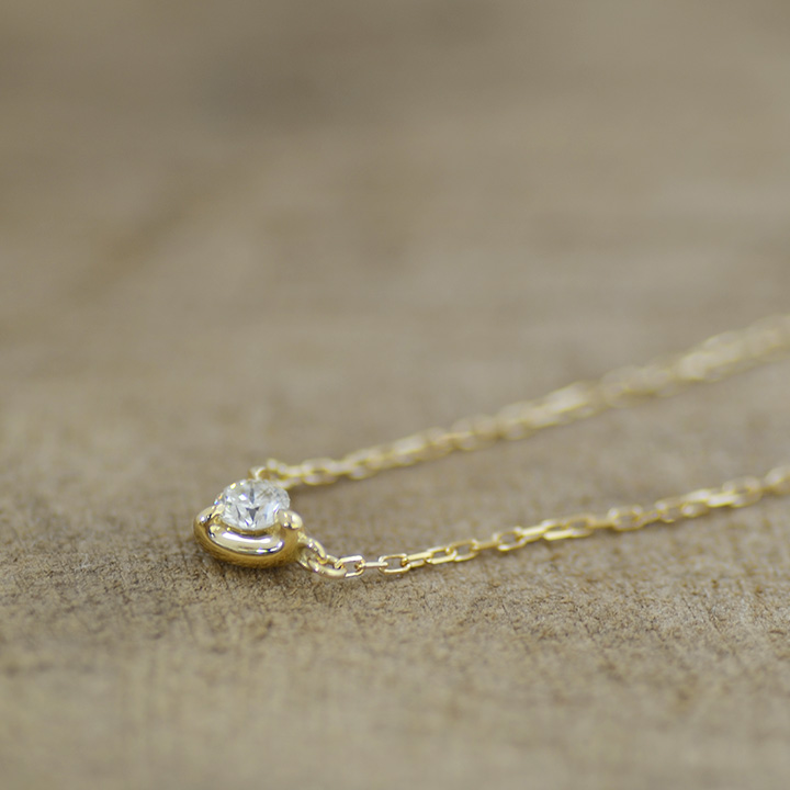 umu -アム- FINE JEWELRY STUIDIOダイヤモンド 0.1ct ネックレス 「PetitH」pn0654_5.jpg