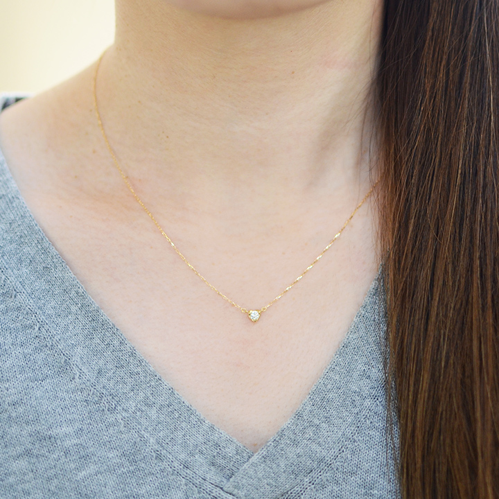 umu -アム- FINE JEWELRY STUIDIOダイヤモンド 0.1ct ネックレス 「PetitH」pn0654_8.jpg